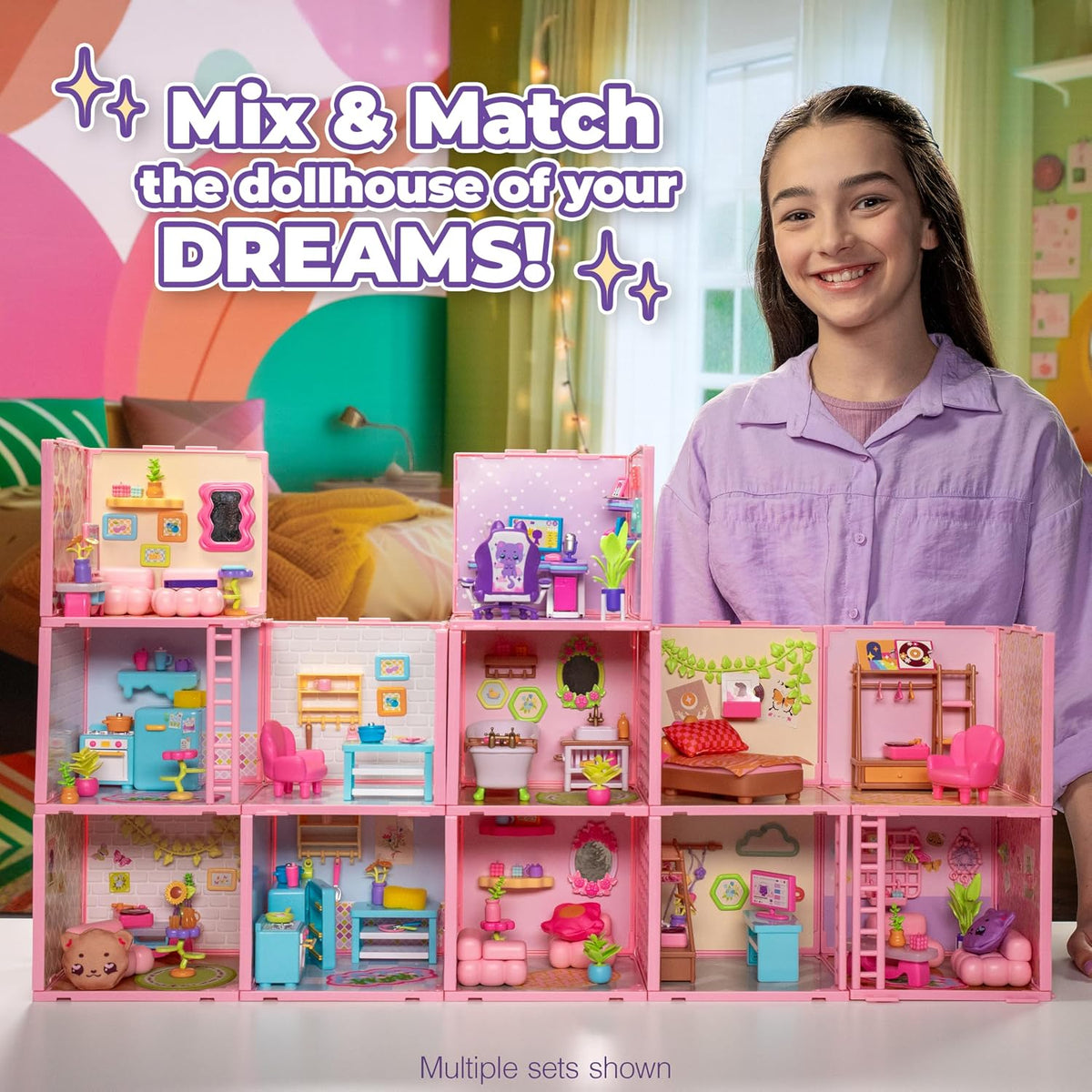 سويت سبيسز مجموعة بناء غرفة المعيشة بيوت الدمى Suite Spaces