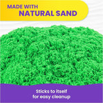 كينتك ساند حقيبة رمل اخضر تشكيل الرمل Kinetic SAND