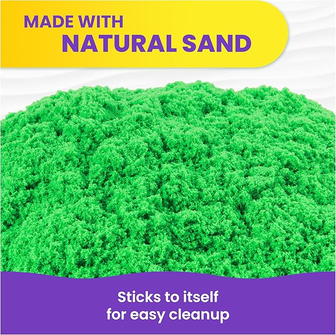 كينتك ساند حقيبة رمل اخضر تشكيل الرمل Kinetic SAND