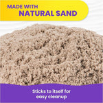 كينتيك ساند كيس رمل بني للشاطئ تشكيل الرمل Kinetic SAND