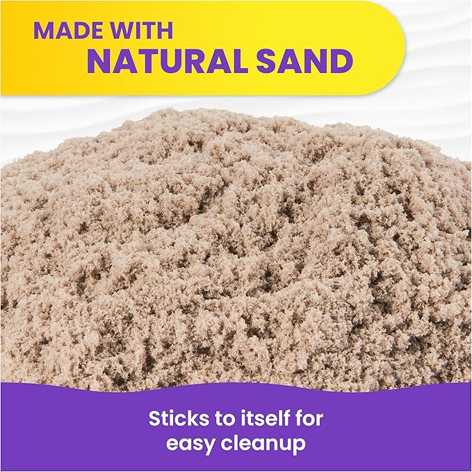 كينتيك ساند كيس رمل بني للشاطئ تشكيل الرمل Kinetic SAND