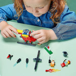 ليجو مكعبات بناء مروحية الإطفاء مكعبات التركيب LEGO