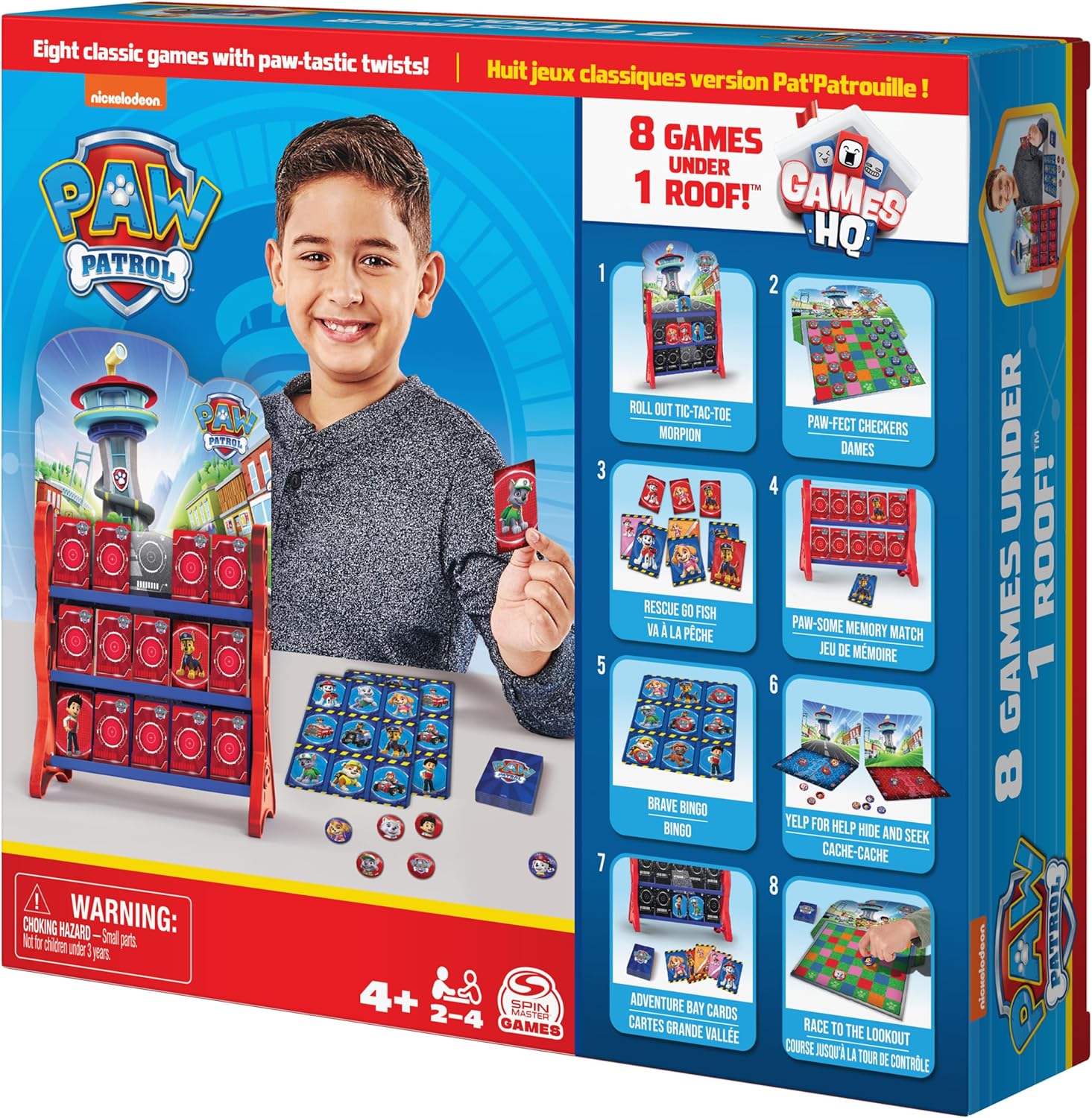 باو باترول لعبة المركز الرئيسي 8 في 1 العاب لوحية Spin master