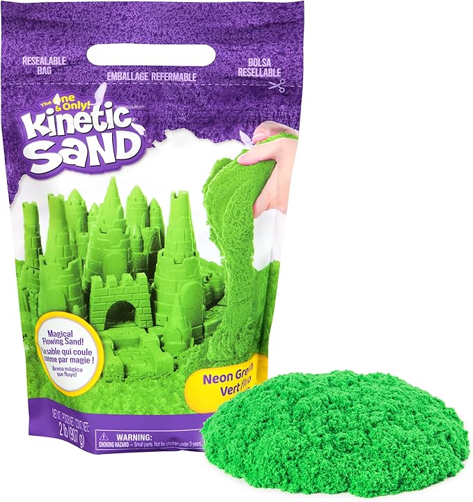كينتك ساند حقيبة رمل اخضر تشكيل الرمل Kinetic SAND