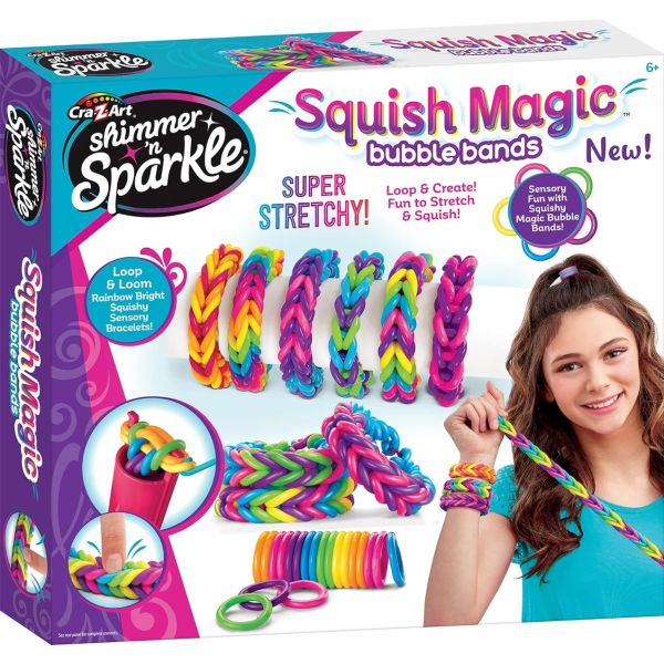 شيمر ان سباركل صنع اساور الصداقة المطاطية الخرز والاكسسوارات Shimmer N Sparkle