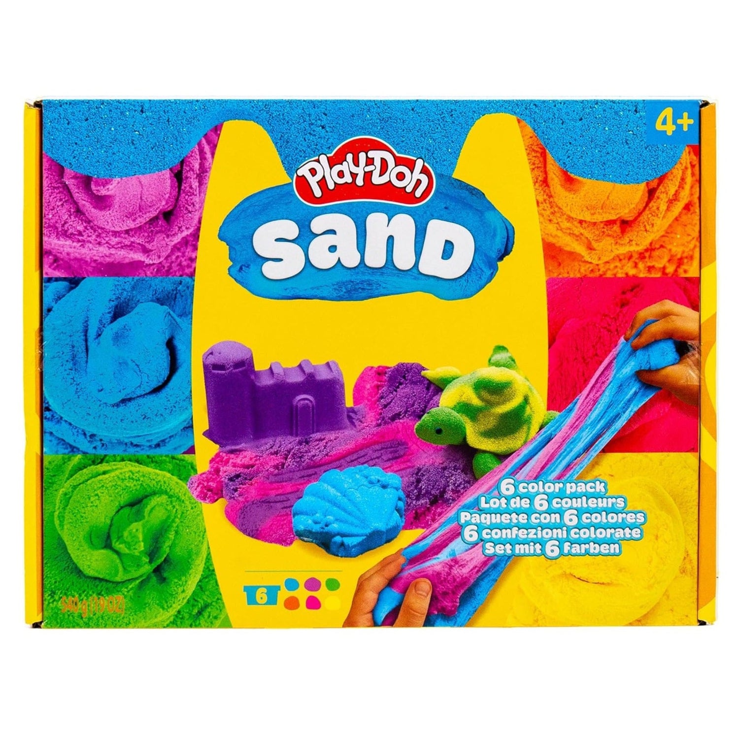 بلاي دوه مجموعة رمل تشكيلي 6 علب تشكيل الرمل Play-Doh