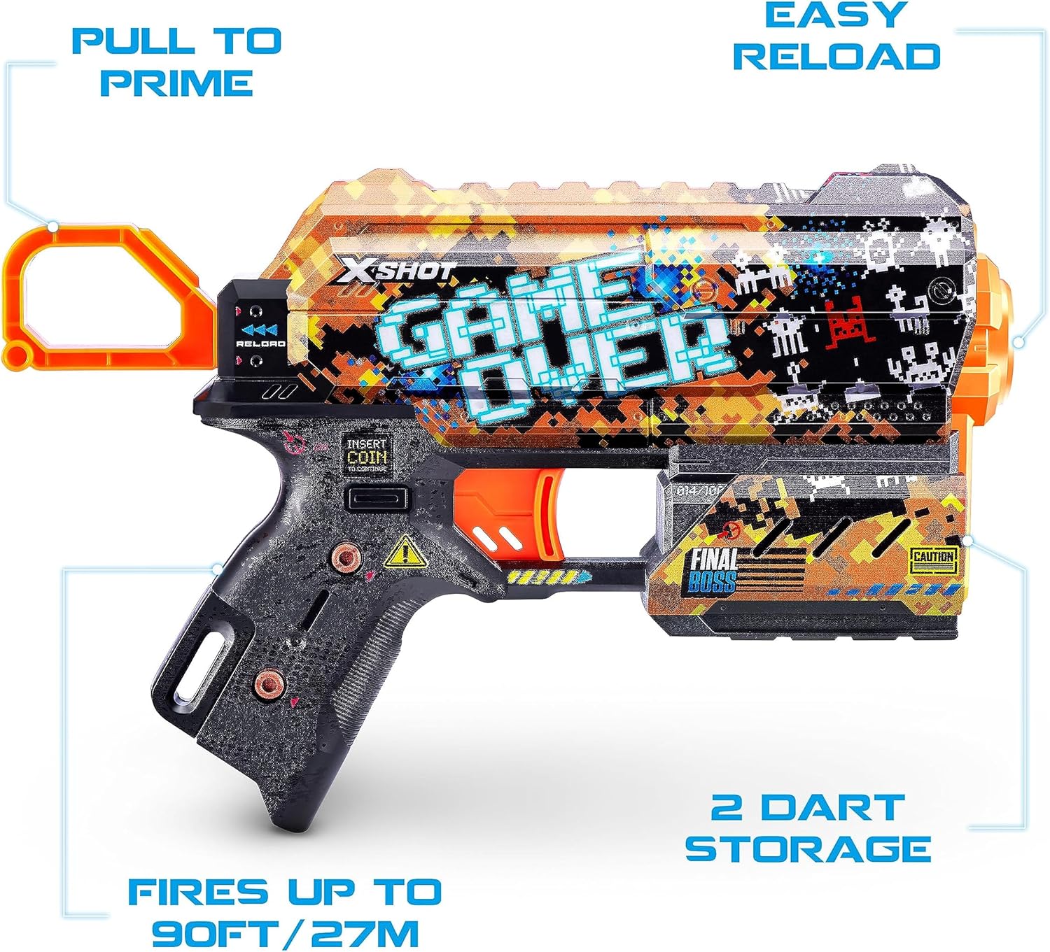 إكس شوت مسدس سكينز فلوكس مسدسات مطاطية Zuru