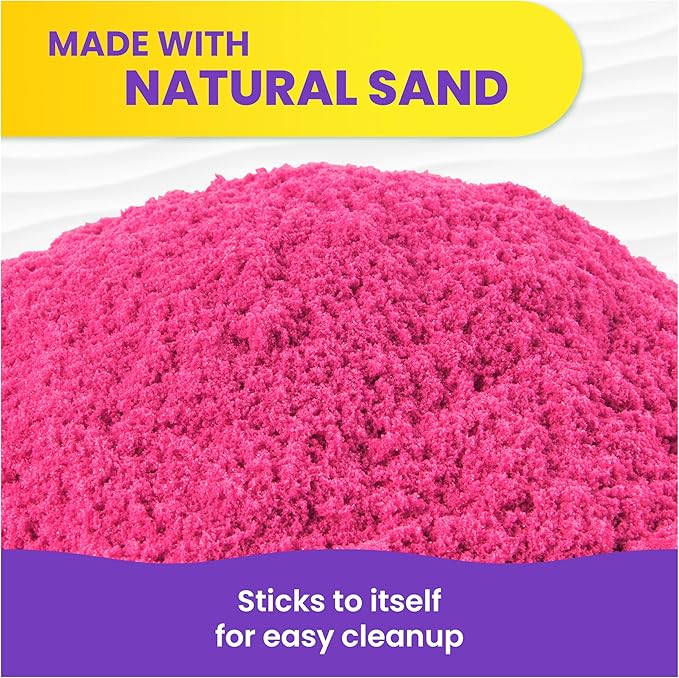 كينتك ساند حقيبة رمل وردي تشكيل الرمل Kinetic SAND