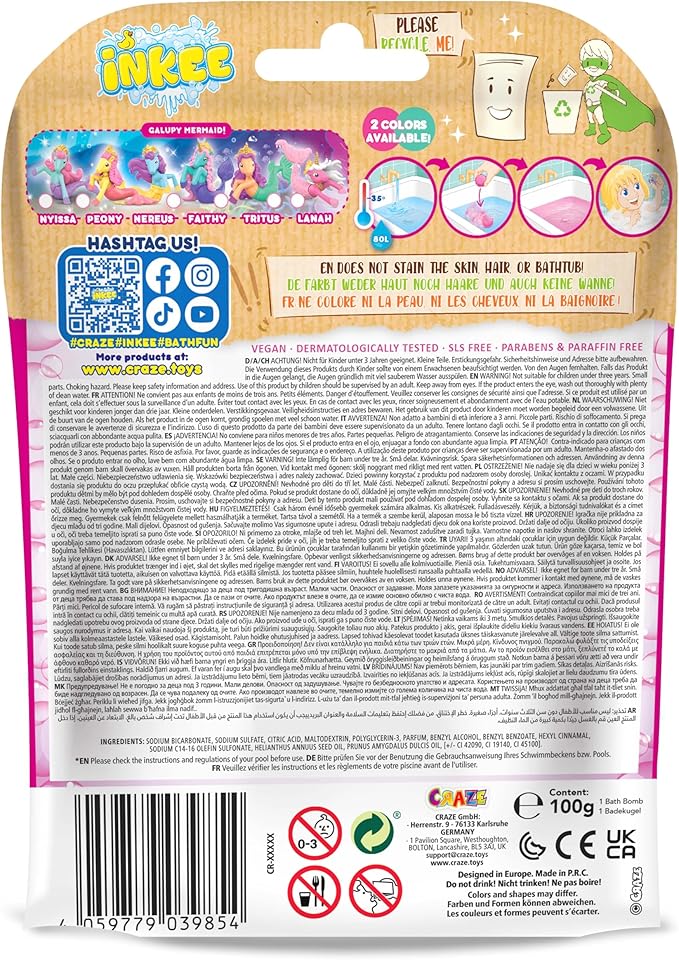 كريز كرات استحمام يونيكورن سلايم CRAZE