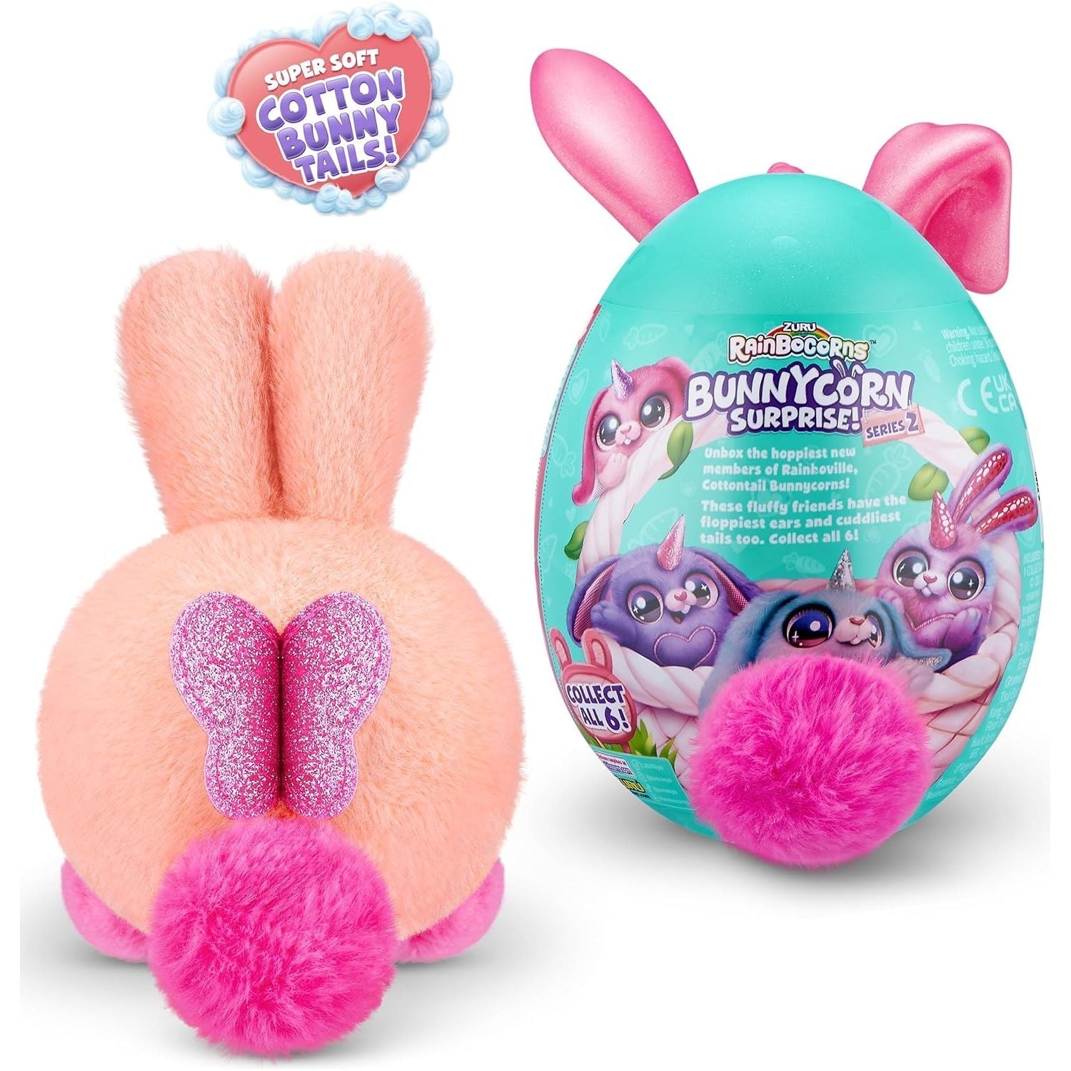 رينبوكورنز مفاجاه الأرنب باني متنوع الالعاب القطنية Zuru