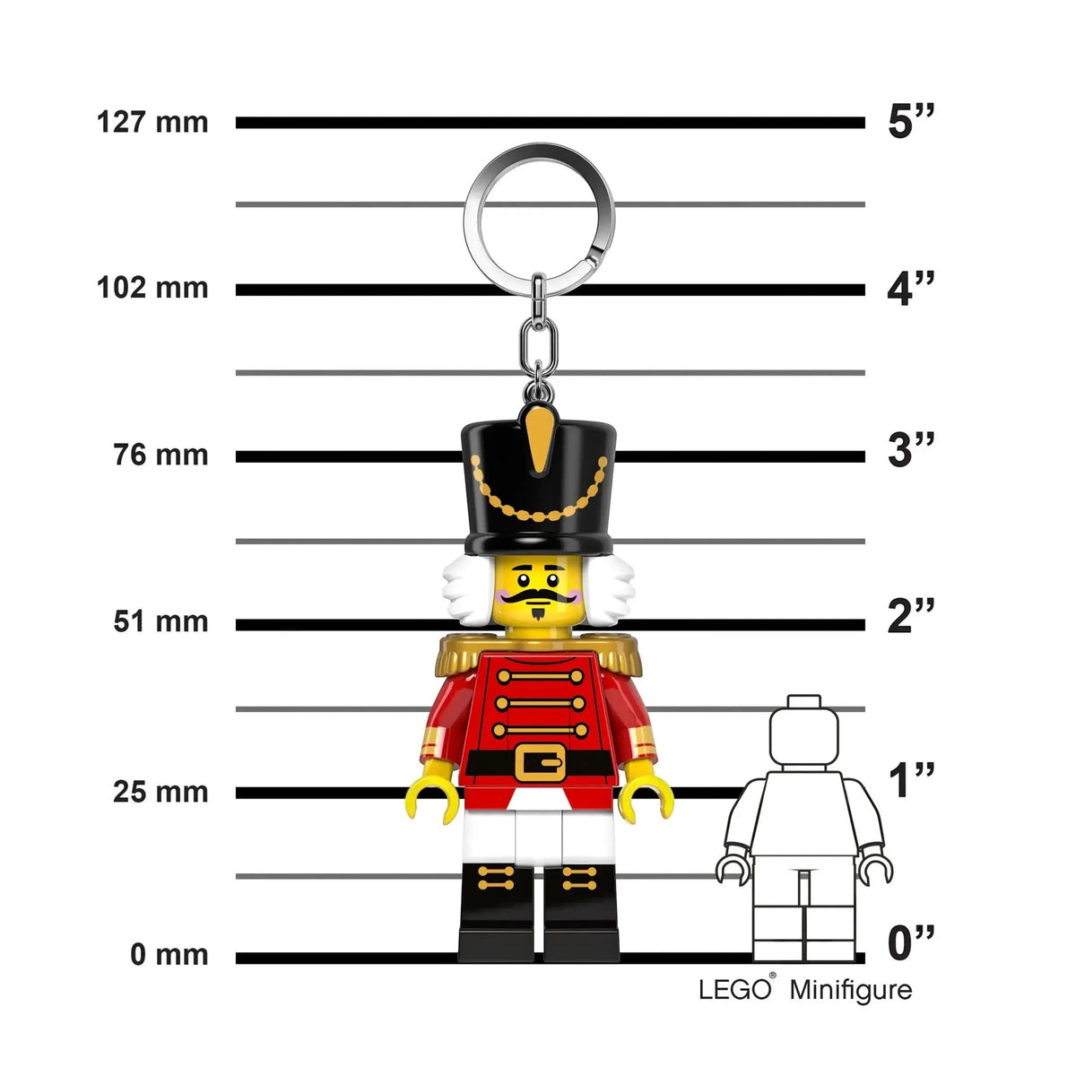 ليجو اي كيو سلسلة مفاتيح كسارة البندق مكعبات التركيب LEGO