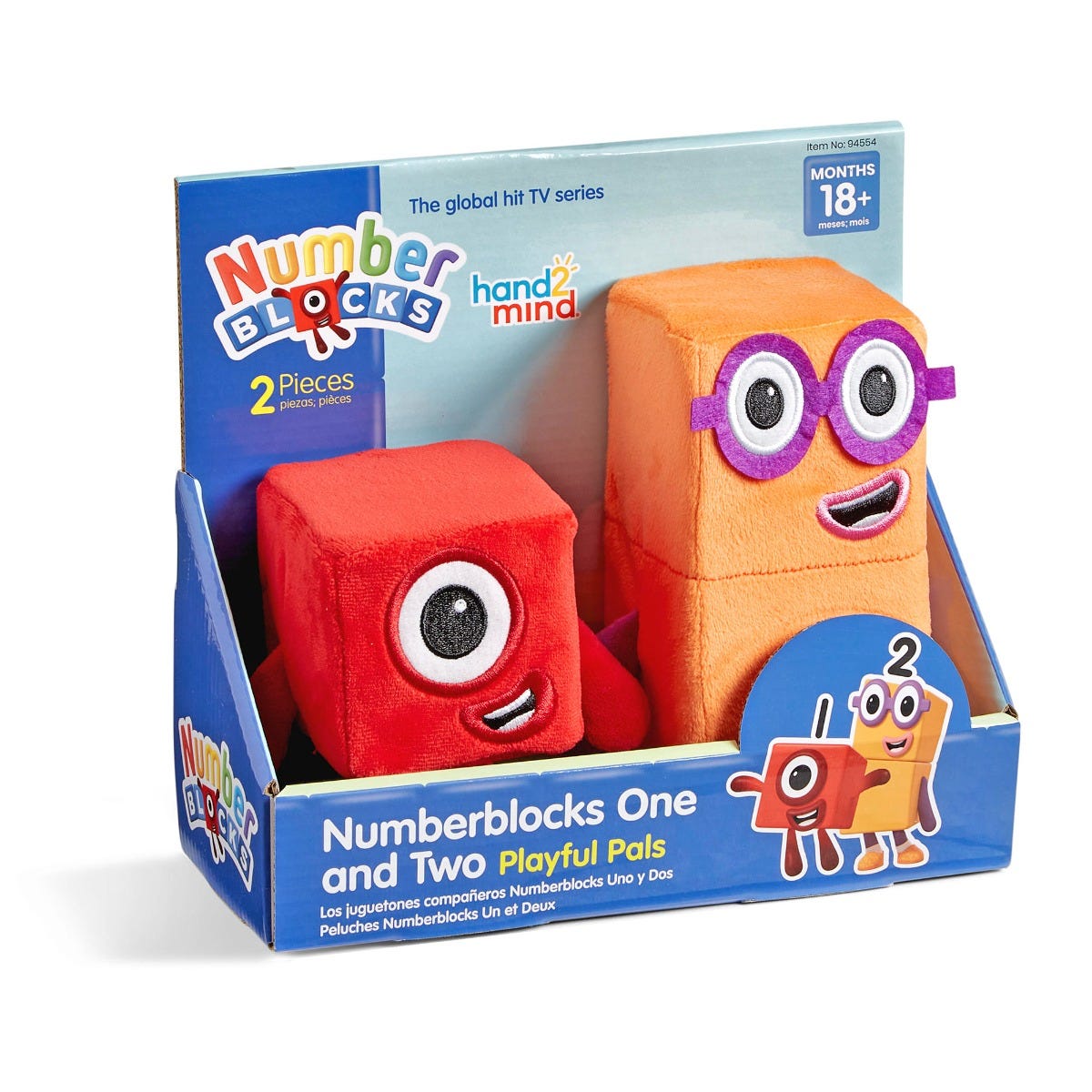 نمبر بلوكس واحد واثنان ألاصدقاء المرحون الالعاب القطنية Numberblocks