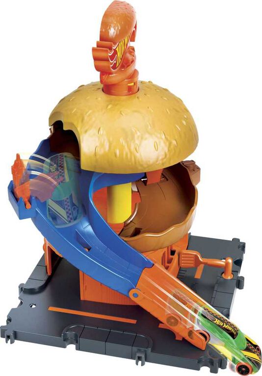 هوت ويلز سيتي برجر بليتز مركبات مع مسار HotWheels