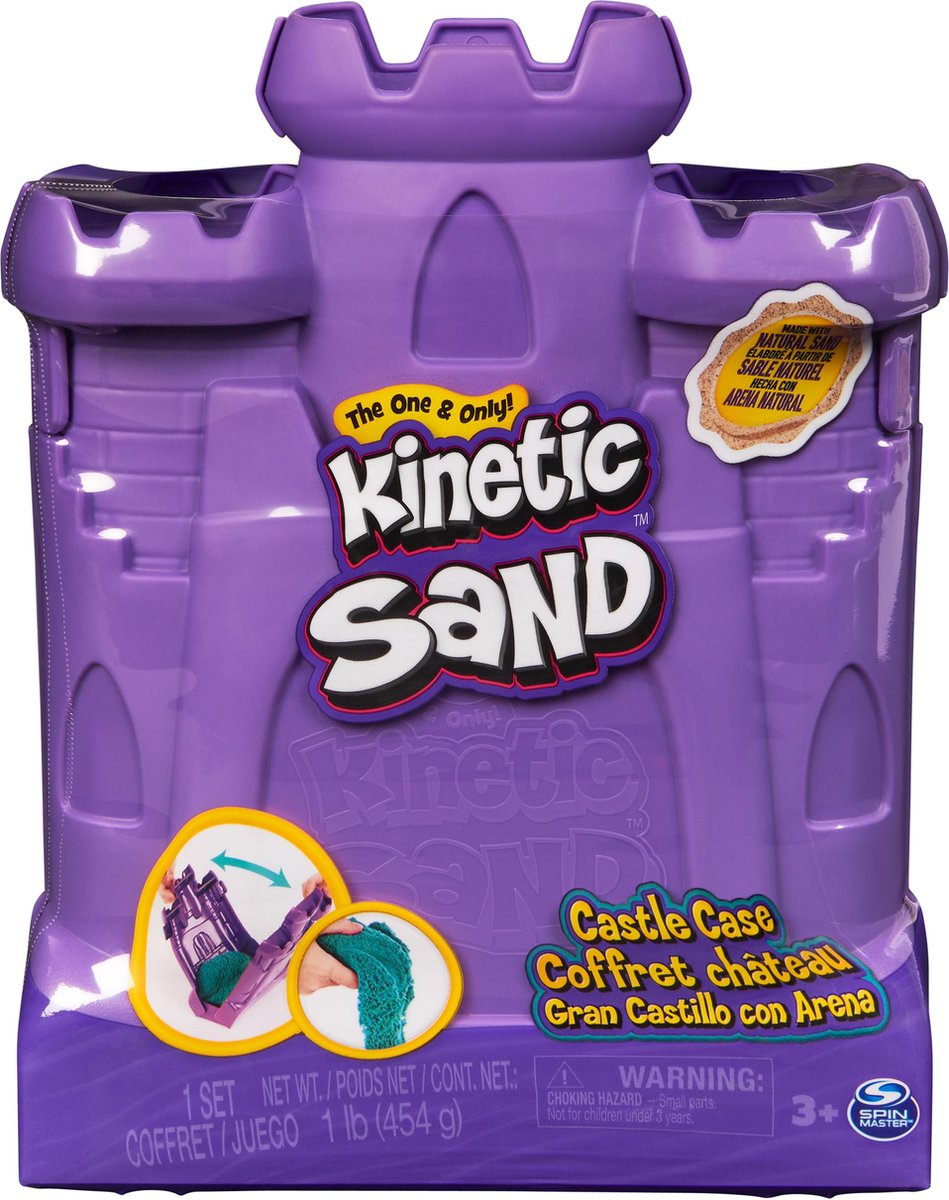 كينتك ساند علبة قلعة الرمل تشكيل الرمل Kinetic SAND