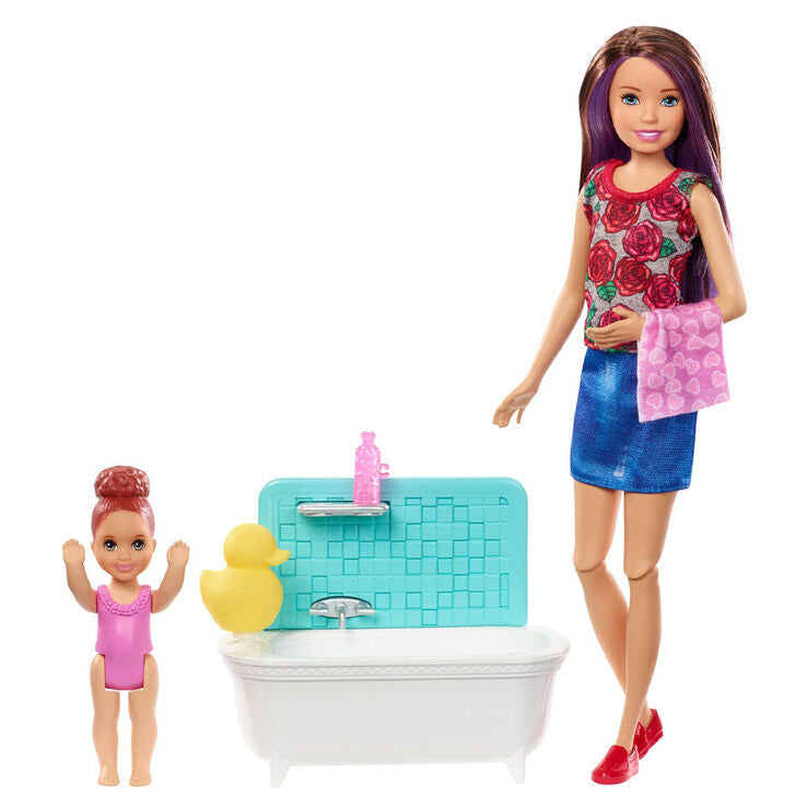 باربي دمية سكيبر جليسة الاطفال دمية مع اكسسوارات Barbie