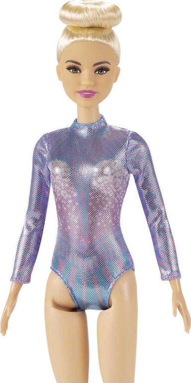 باربي دمية لاعبة الجمباز دمية مع اكسسوارات Barbie