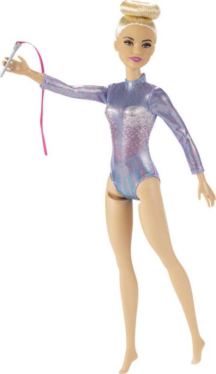 باربي دمية لاعبة الجمباز دمية مع اكسسوارات Barbie
