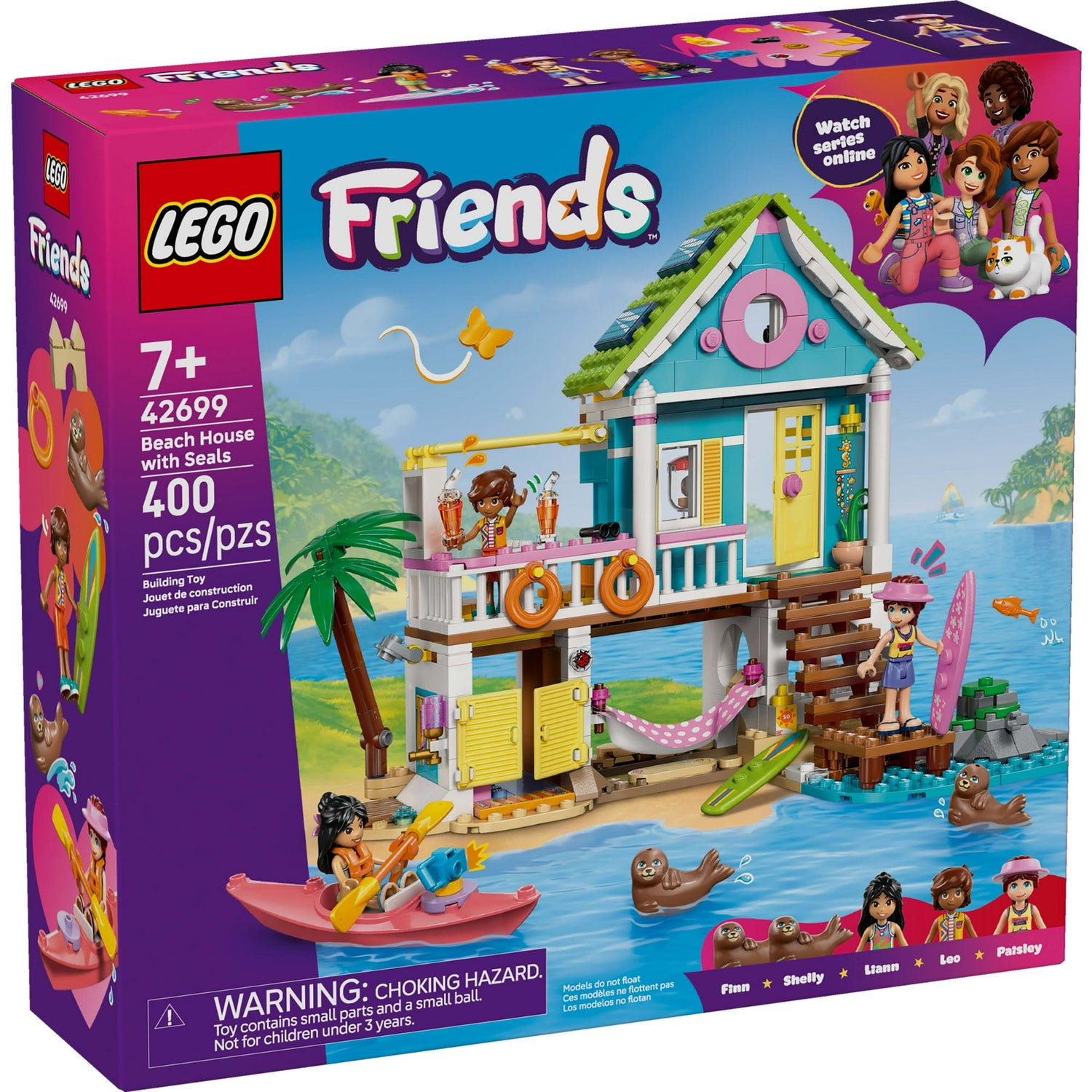 ليجو 42699 فريندز بيت شاطئي مع فقمات مكعبات التركيب LEGO