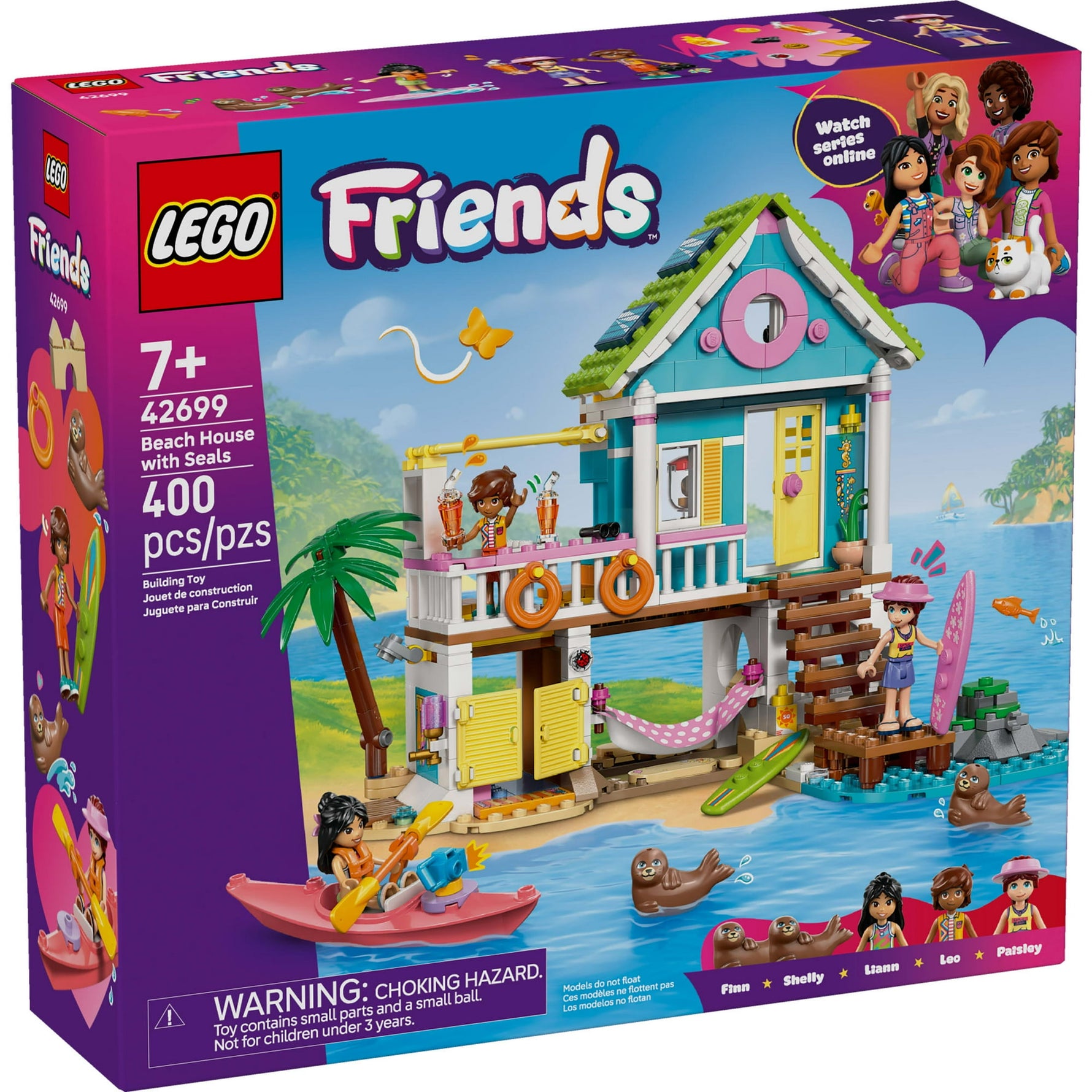ليجو 42699 فريندز بيت شاطئي مع فقمات مكعبات التركيب LEGO