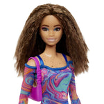 باربي دمية فاشونيستاس بشعر مجعد ونمش دمى الشخصيات Barbie