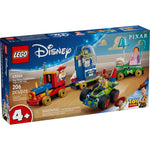 ليجو 43264 ديزني سيارة السباق وقطار الاحتفال مكعبات التركيب LEGO