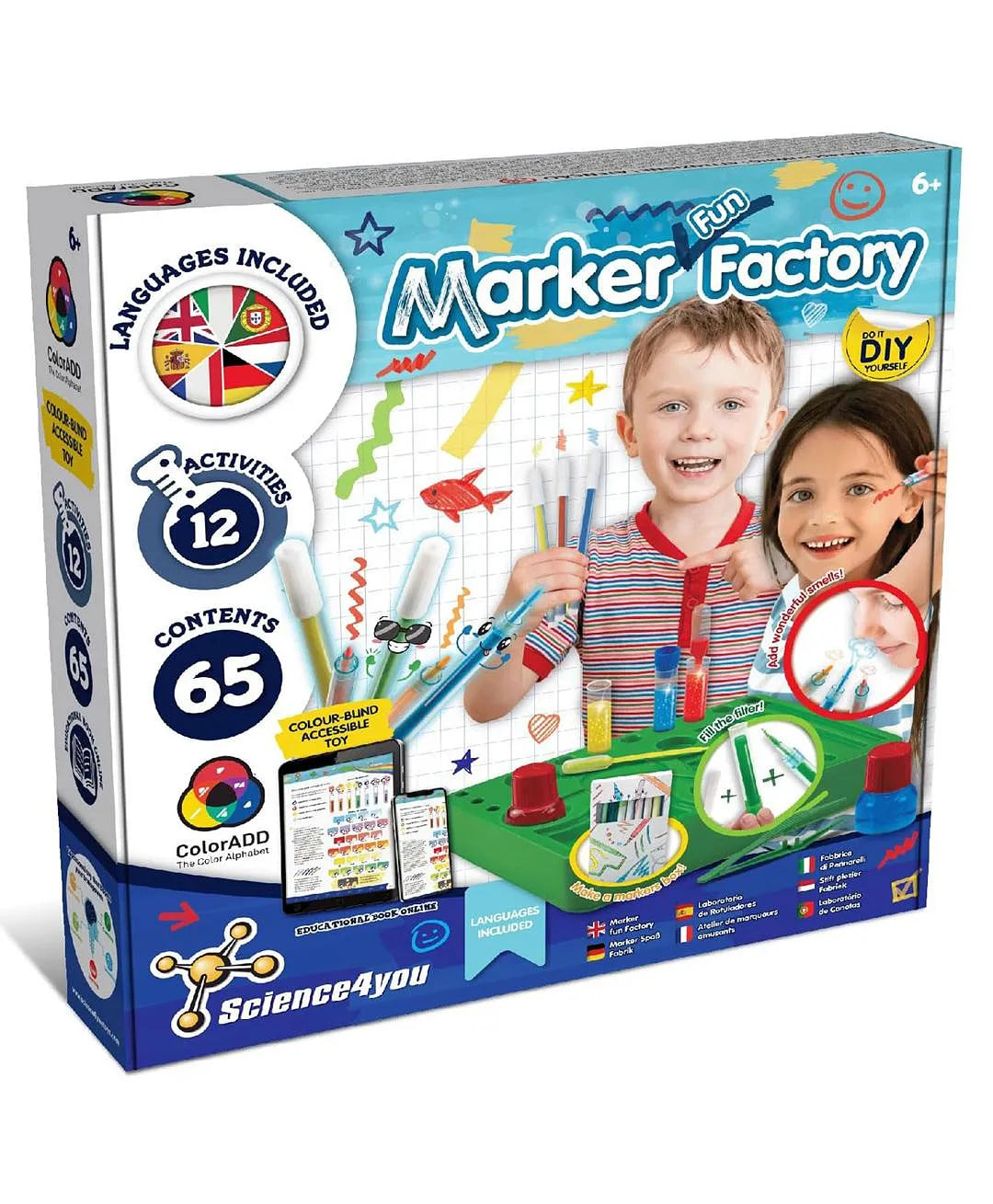 ساينس 4 يو مجموعة أدوات العلوم لمصنع أقلام التلوين تعليمي تفاعلي Science 4 You