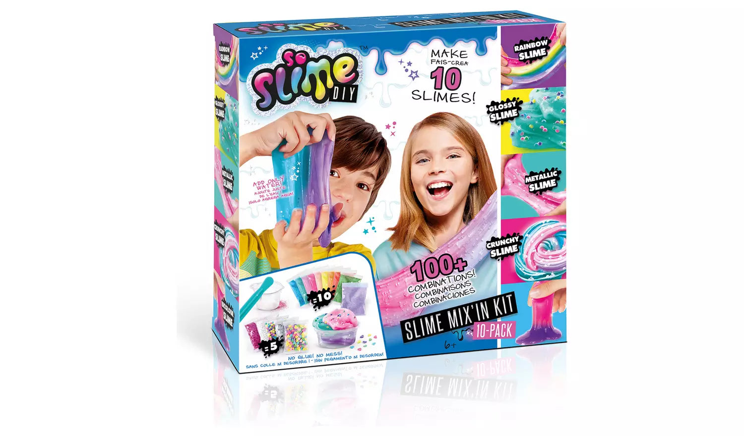 كانال تويز سلايم ديي ميكس 10 عبوات سلايم canal toys