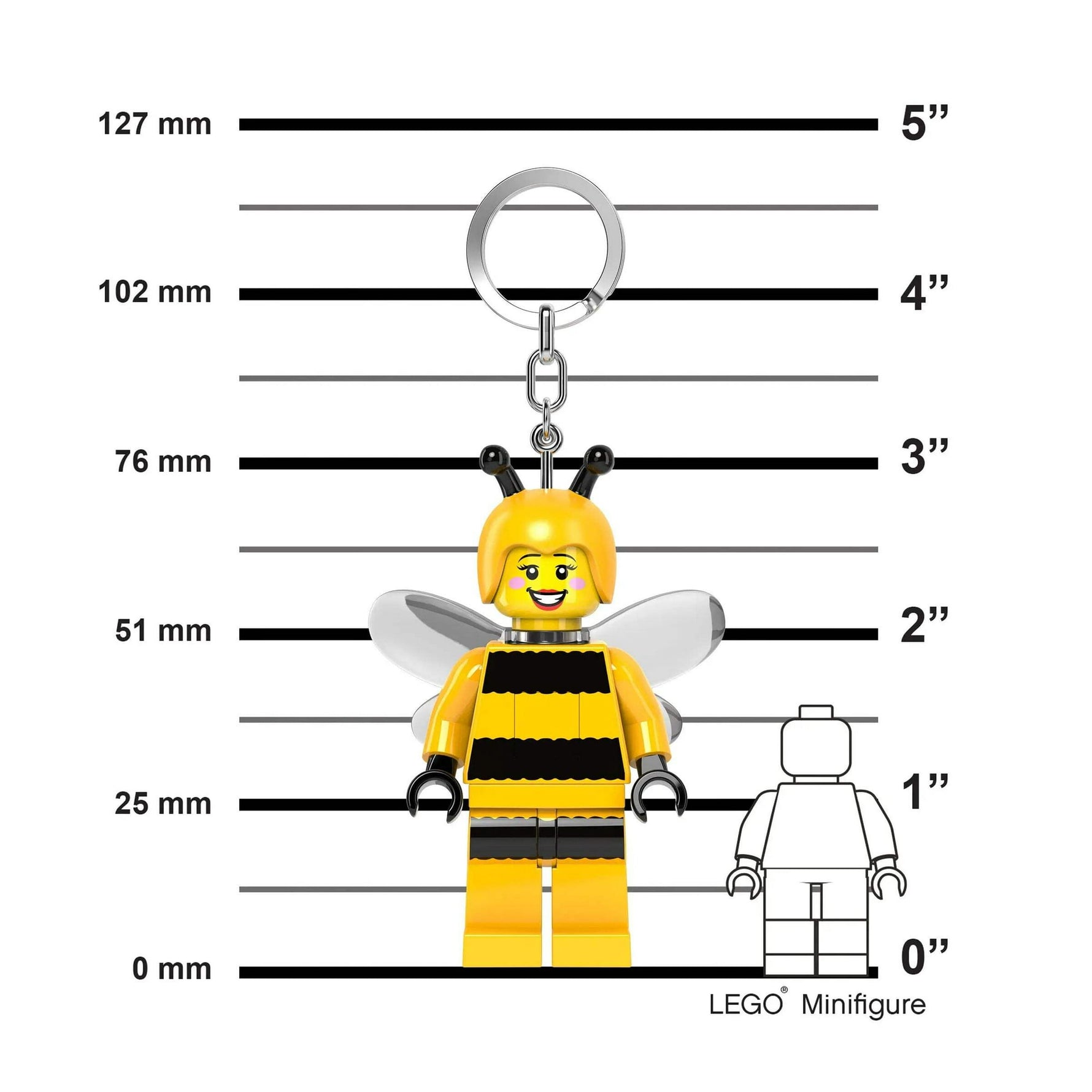 ليجو اي كيو سلسلة مفاتيح فتاة النحلة مكعبات التركيب LEGO