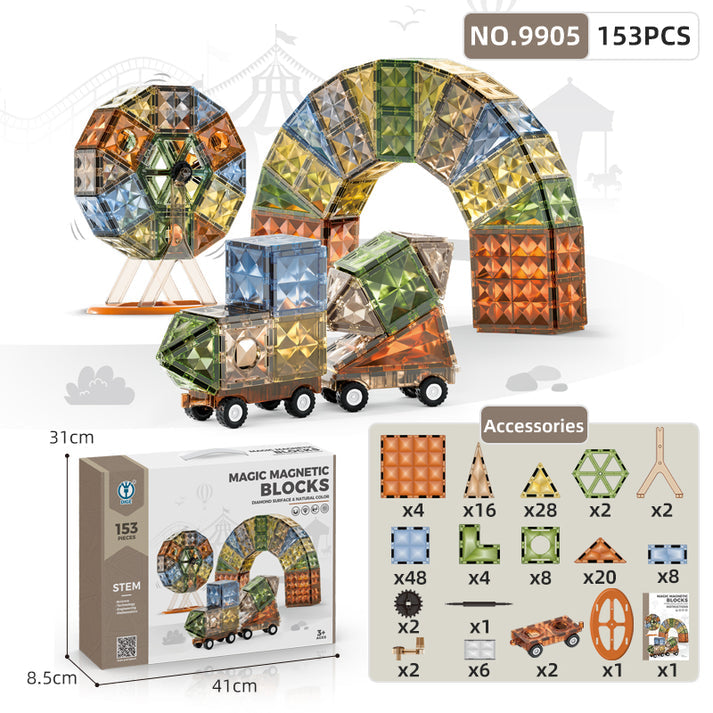 المكعبات المغاطيسية 153 قطعة مكعبات المغناطيس DIGE