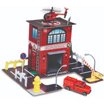 مايستو اف ام بيلد ان بلاي محطة اطفاء مركبات مع مسار Maisto