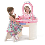 ستيب 2 تسريحة اطفال وردي المكياج والتجميل Step2