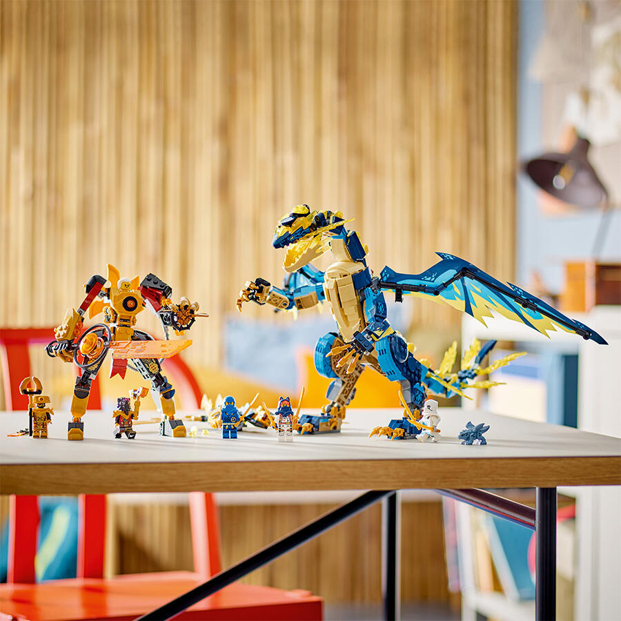 ليجو نينجاغو لعبة اليمنتال دراغون ضد الامبراطورة الميكانيكية مكعبات التركيب LEGO