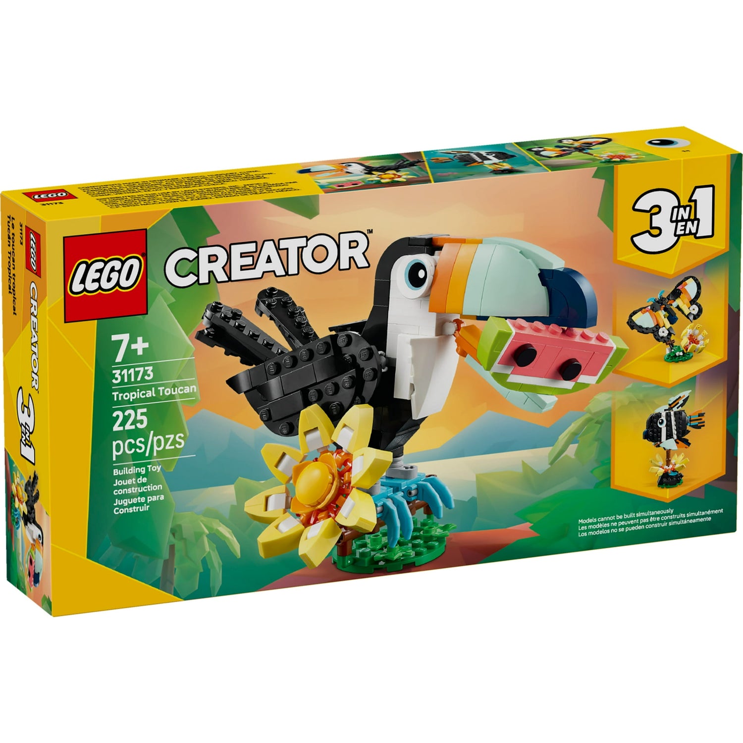ليجو 31376 كريتور طائر الطوقان الاستوائي مكعبات التركيب LEGO