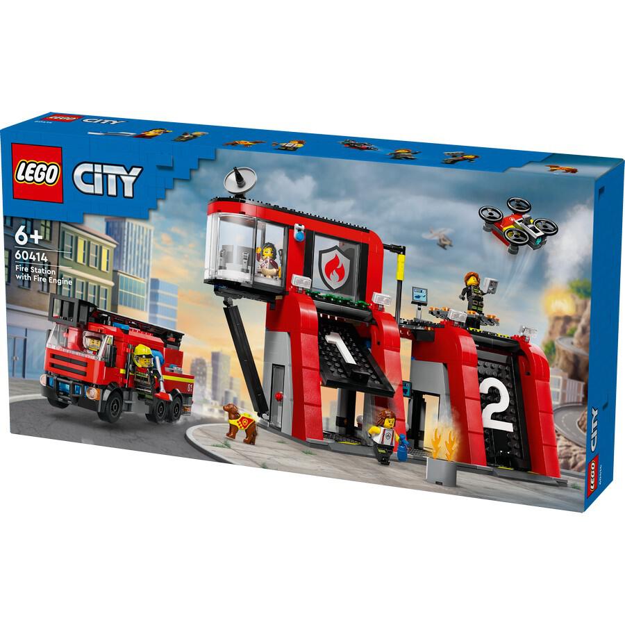 ليجو سيتي لعبة بناء محرك الإطفاء مكعبات التركيب LEGO