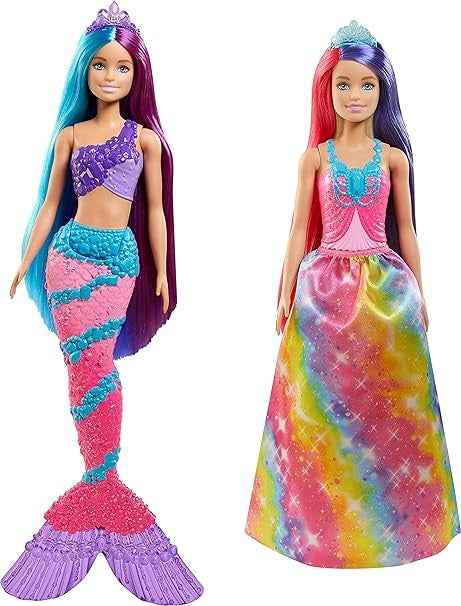 باربي دمية دريمتوبيا مع شعر طويل اشكال متنوعه دمية مع اكسسوارات Barbie