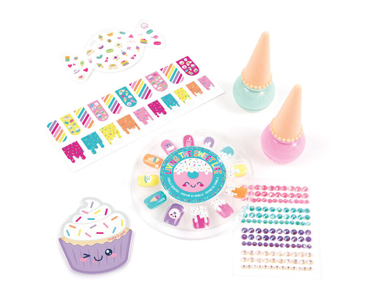 ميك ات ريل طقم حلوى الأظافر المكياج والتجميل Make it Real