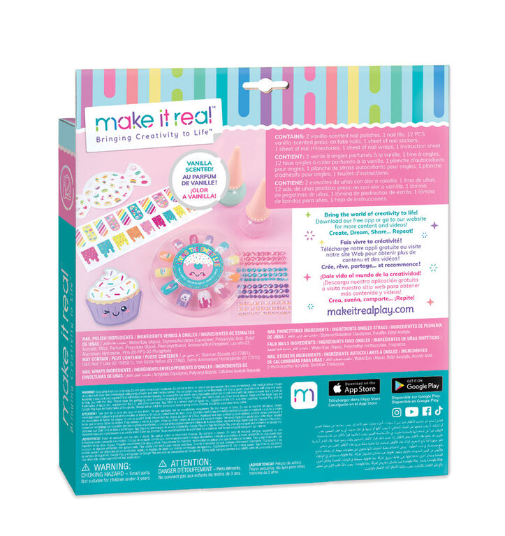 ميك ات ريل طقم حلوى الأظافر المكياج والتجميل Make it Real