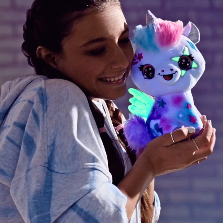اير برش دمية يونيكورن مضيئة في الظلام الالعاب القطنية Airbrush Plush