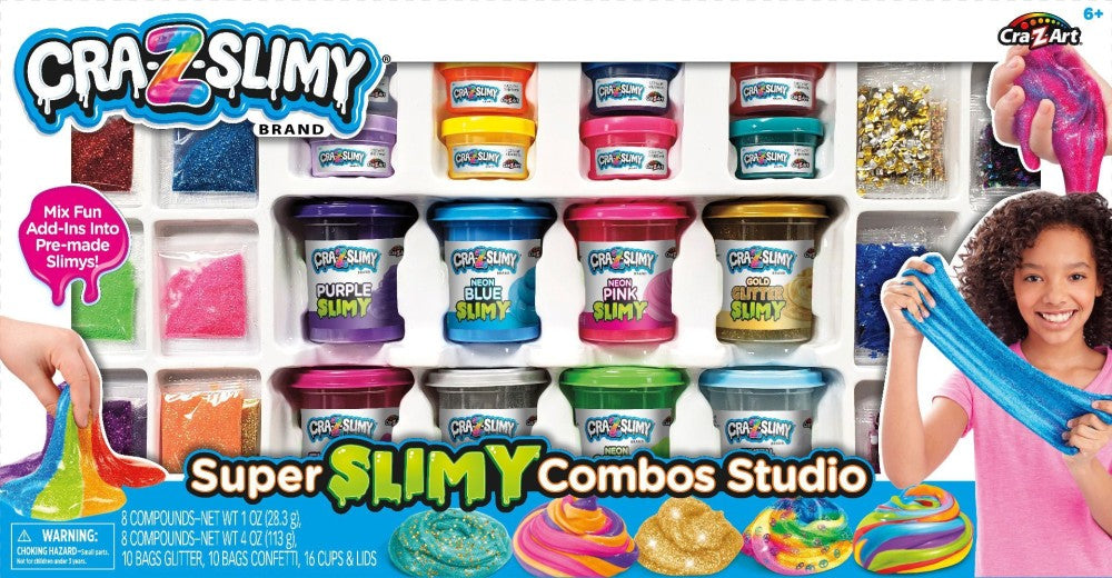 كريز سلايمي سلايم كومبو متعدد الألوان سلايم Cra-Z-Slimy