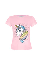 فيري لاند تي شيرت يونيكورن وردي 5-6 ملابس الأميرات Fairy Land