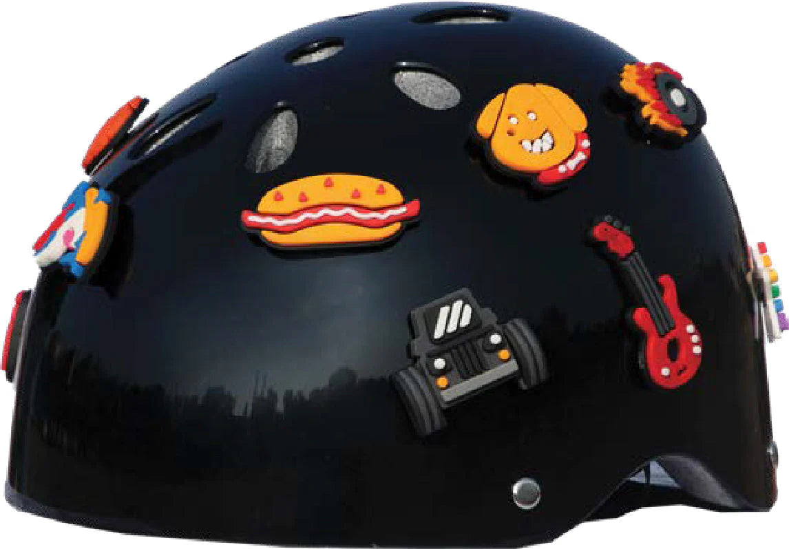 ستريت جام خوذه حماية بوبينز سوداء اكسسوارات الدراجة Street Jam