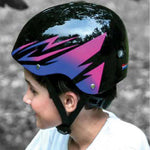 ستريت جام خوذه حماية ستيرو أزرق و وردي اكسسوارات الدراجة Street Jam