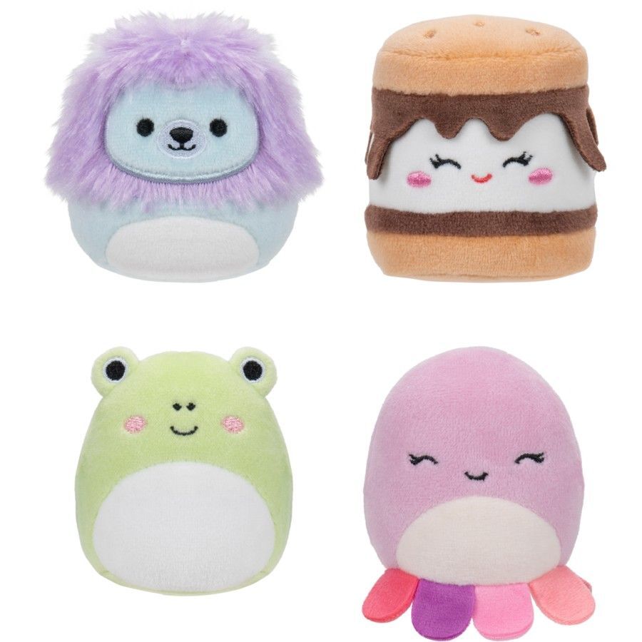 سكويش مالوز دمى ميكرومالوز 4 قطع الالعاب القطنية Squishmallows