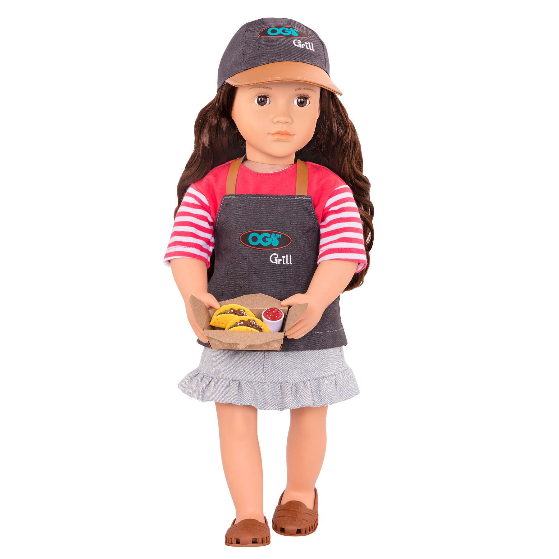 اور جينيريشن دمية ريانا شاحنة الطعام 46سم دمية مع اكسسوارات Our Generation