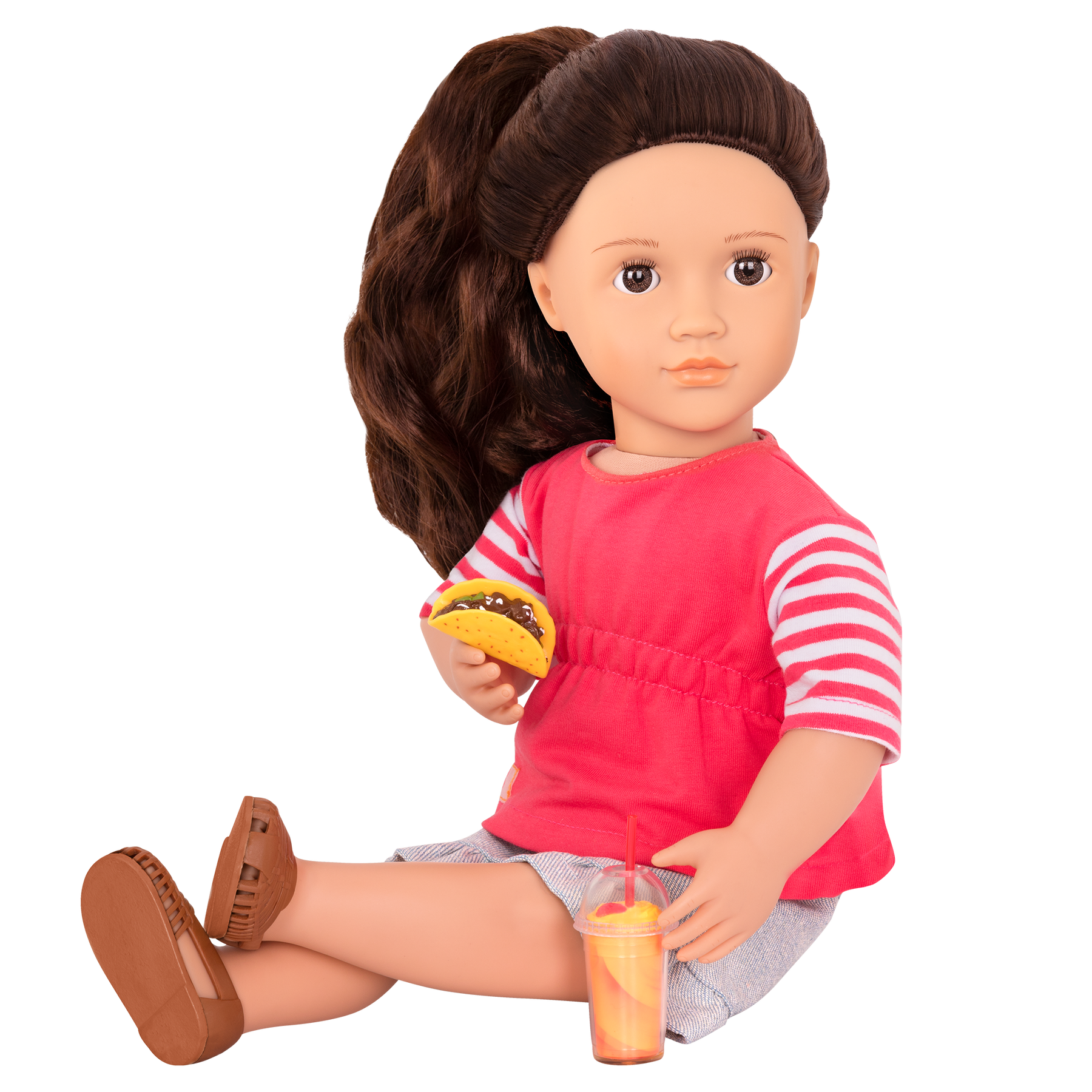 اور جينيريشن دمية ريانا شاحنة الطعام 46سم دمية مع اكسسوارات Our Generation