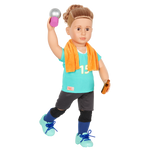 اور جينيريشن دمية لاعب كرة الطائرة جوني 45سم دمية مع اكسسوارات Our Generation