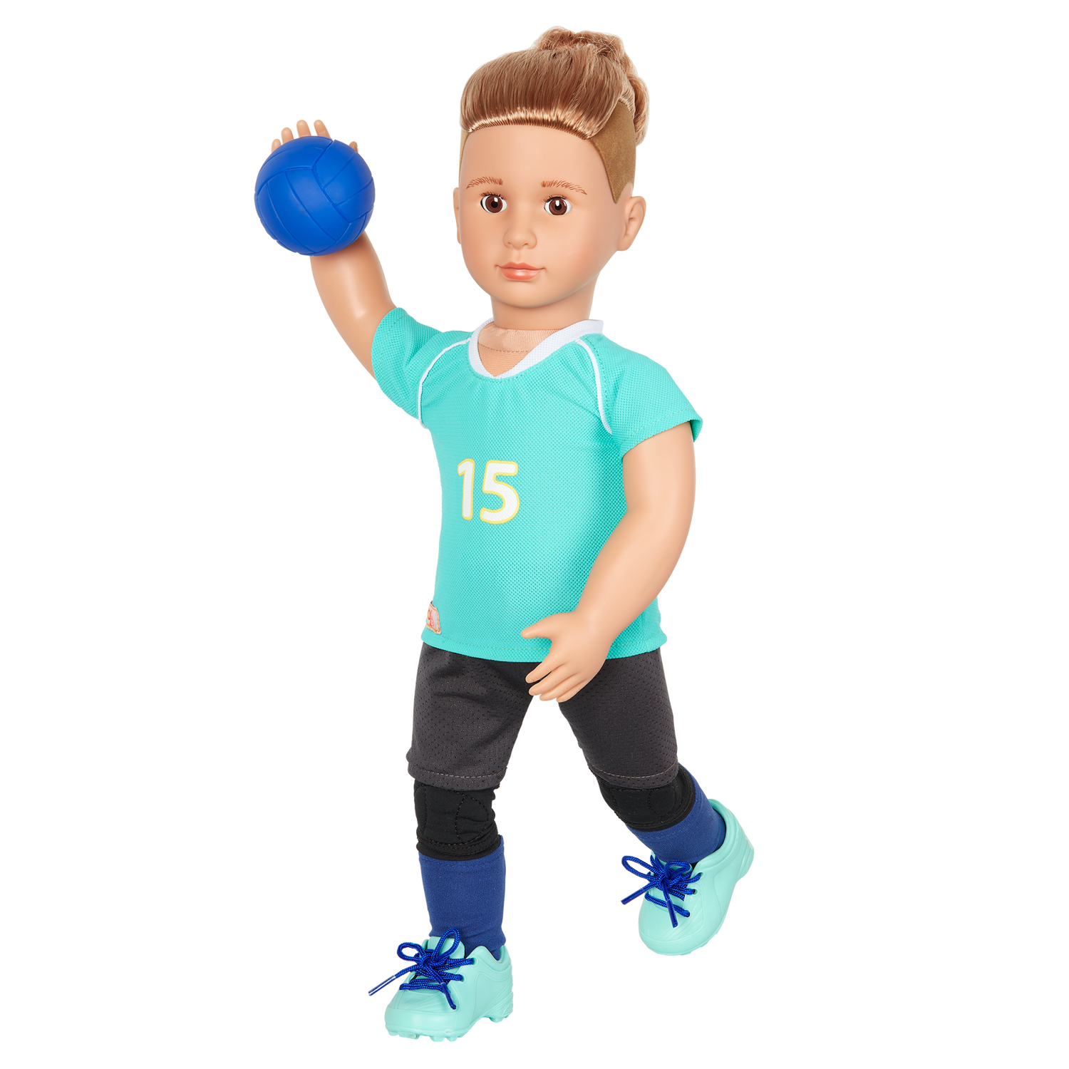 اور جينيريشن دمية لاعب كرة الطائرة جوني 45سم دمية مع اكسسوارات Our Generation