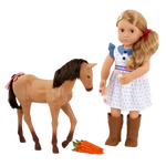 اور جينيريشن عروسة ومهر الفروسية شيلي 45 سم دمية مع اكسسوارات Our Generation