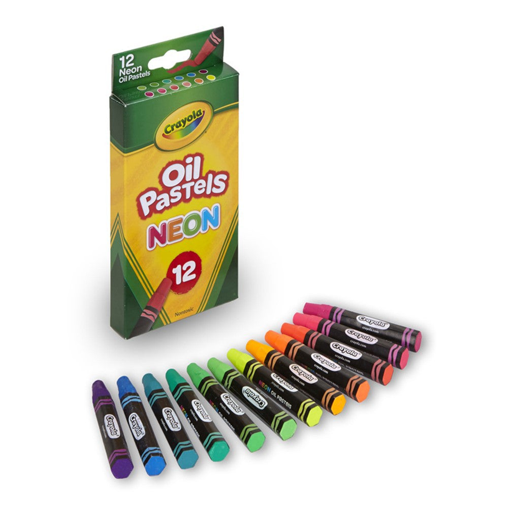 كرايولا ألوان باستيل زيتية نيون 12 لون رسم و تلوين Crayola