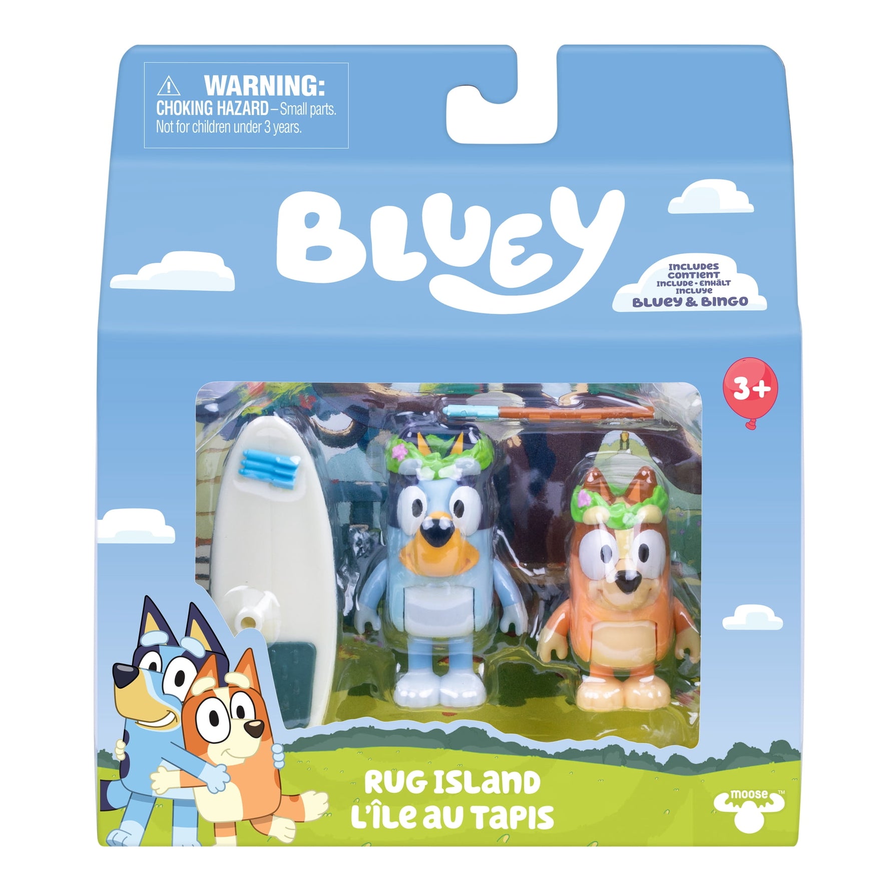 بلوي مجسمات جزيرة السجاد شخصيات كرتونية Bluey